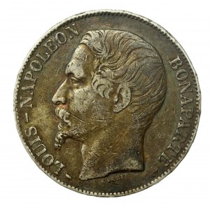 Francja, Napoleon III, 5 franków 1852 A, Paryż (1351)