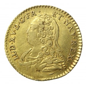 Francja, Ludwik XV, 1/2 Louis d'or 17... W, Lille WAGA 4,10 g (1396)