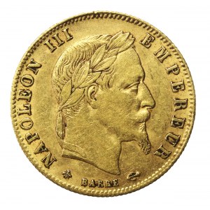 Francja, Napoleon III, 5 franków 1864 A, Paryż (1417)