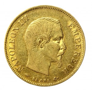 France, Napoleon III, 10 Francs 1858 A, Paris (1418)