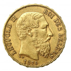Belgia, Leopold II, 20 franków 1875 (1434)