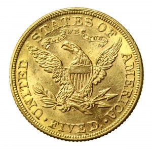 Spojené štáty americké, $5 1881, Philadelphia (1438)