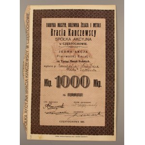 II RP, Bracia Kanczewscy, Em.1, 1.000 mkp 1921 (1282)