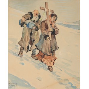 Feliks LACHOWICZ (1884-1941), Bóg dał, Bóg wziął - epizod z zesłania (1919)