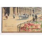 Paul KASPAR (1891-1953), Wiedeń - widok na Reichsratsstraße (1924)