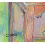 Judyta SOBEL (1924-2012), Martwa natura z rudym kotem