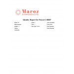 1 NATURAL POLISHED Diamonds 1,01 CT F - I1 - SHAPE BRILLANT - GEMMOLOGICAL CERTIFICATE MAROZ DIAMONDS LTD ISRAEL DIAMOND EXCHANGE MEMBER - C40607