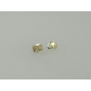2 DIAMANTY 1,09 CT SVĚTLE ŽLUTÉ - VS1 -SI1 - UD30112