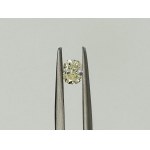 2 DIAMANTY 1,09 CT SVĚTLE ŽLUTÉ - VS1 -SI1 - UD30112