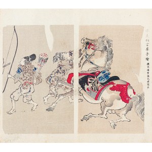 Watanabe Seitei (1851-1918), Łucznik i spłoszony koń, Tokio, 1891