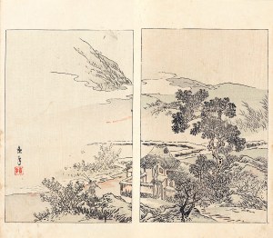 Watanabe Seitei (1851-1918), Dom w górach, Tokio, 1891
