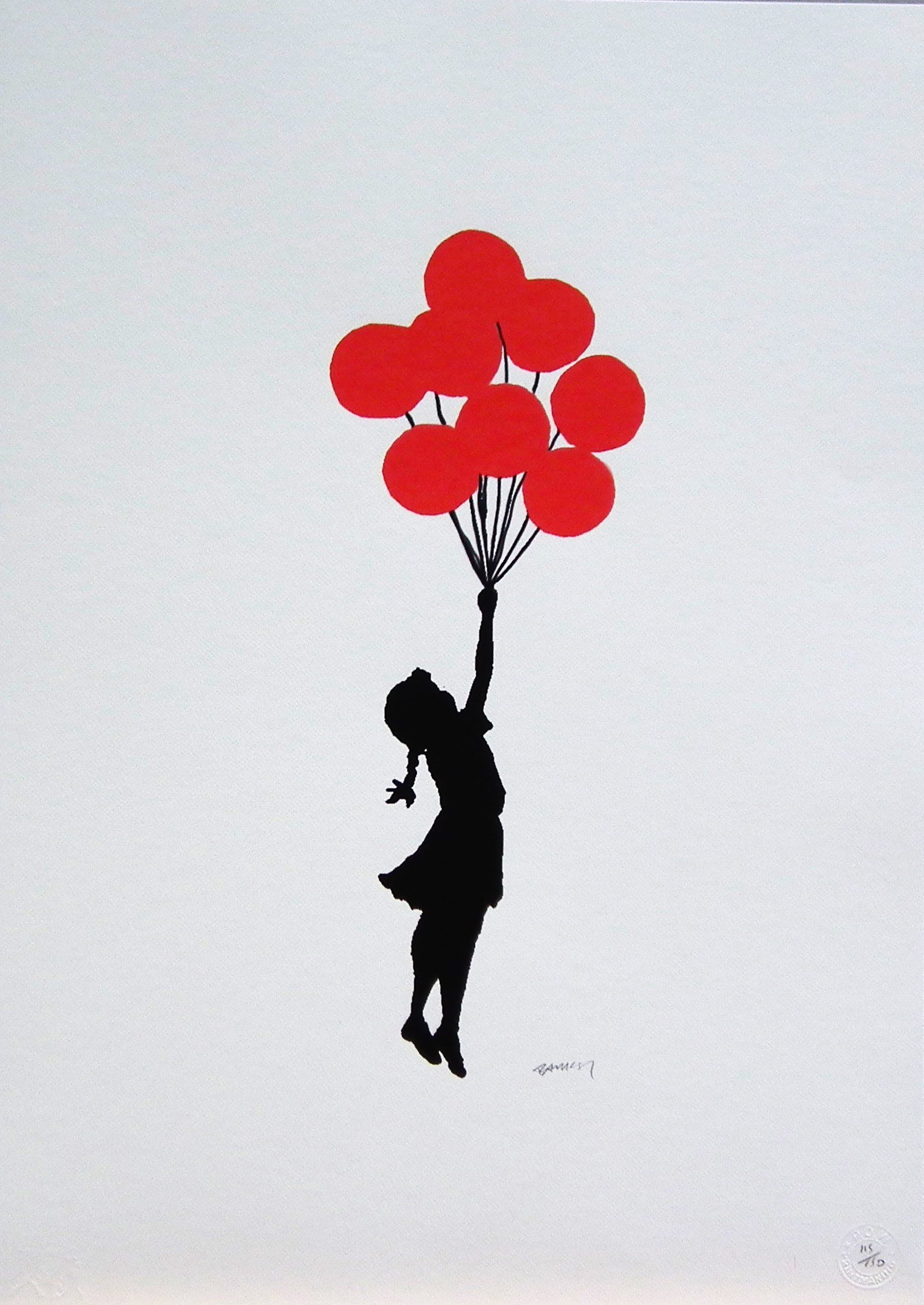 Flying balloons girl” from Banksy - Dope! Gallery