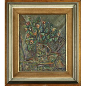 Pinchus Kremegne (1890-1981), Fiori in vaso