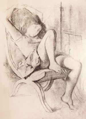 Balthus-Balthasar Kłossowski de Rola (1908-2001), Śpiąca dziewczyna, 1994