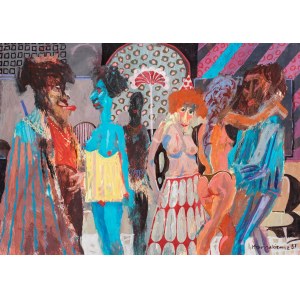 Adam Marczukiewicz (b. 1958), Free spirited costume party, 1987