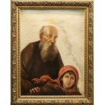 Teodor Axentowicz, Old age and youth, ca. 1920, ATTR