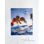Salvador Dali (1904-1989), Traum, ausgelöst durch den Flug einer Biene um einen Granatapfel, eine Sekunde vor dem Aufwachen