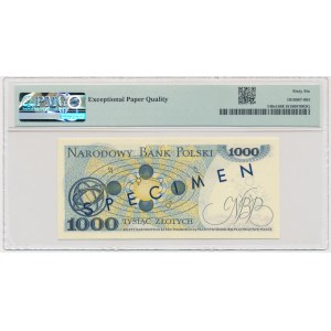1.000 złotych 1975 - WZÓR - A 0000000 - No. 1552 - PMG 66 EPQ