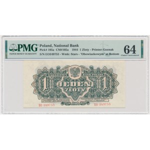 1 złoty 1944 ...owym - EO - PMG 64