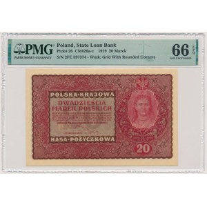 20 marek 1919 - II Serja FE - PMG 66 EPQ