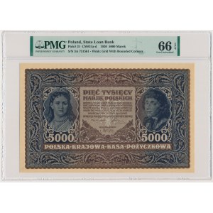 5.000 marek 1920 - III Serja A - PMG 66 EPQ