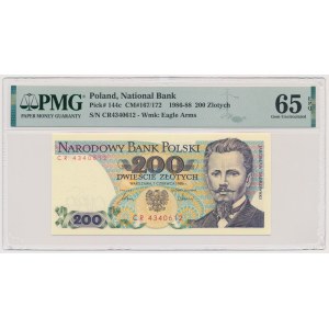 200 złotych 1986 - CR - PMG 65 EPQ