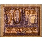 Danzig, 50 Pfennig 1919 - purple - PMG 66 EPQ