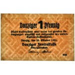 Danzig, 1 Pfennig 1923 - October - watermark Squares - PMG 55