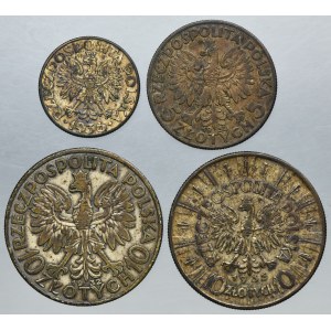 Zestaw, 2 złote, 5 złotych i 10 złotych (4 szt.)