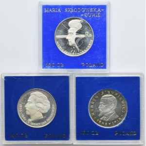 Zestaw, 100 złotych 1974-1977 (3 szt.)