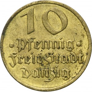 Free City of Danzig, 10 pfennig 1932