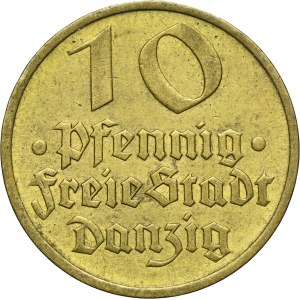 Free City of Danzig, 10 pfennig 1932