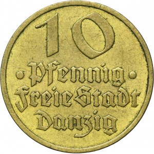 Free City of Danzig, 10 pfennig 1932
