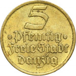 Free City of Danzig, 5 pfennig 1932