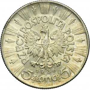 Piłsudski, 5 złotych 1936