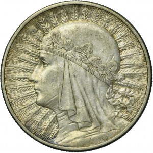 Głowa Kobiety, 10 złotych Londyn 1932