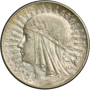 Głowa Kobiety, 10 złotych Londyn 1932