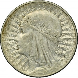 Głowa Kobiety, 10 złotych Warszawa 1933