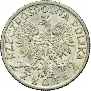 Głowa Kobiety, 2 złote 1932