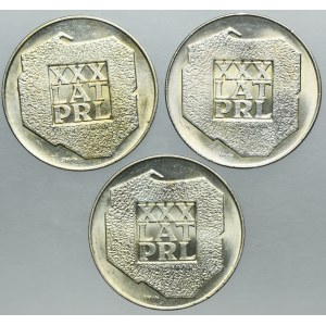 Zestaw, 200 złotych 1974 XXX LAT PRL (3 szt.)