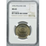 20 złotych 1976 Wieżowiec i kłosy - NGC MS65