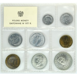Zestaw, Polskie Monety Emitowane w 1977 (8 szt.)