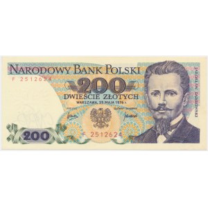 200 złotych 1976 - F - RZADKIE