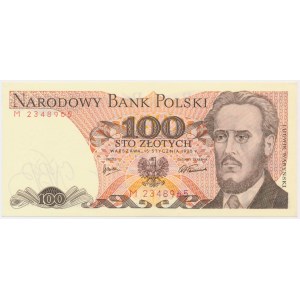 100 złotych 1975 - M - RZADKIE