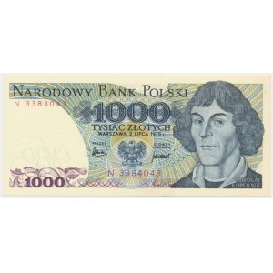 1.000 złotych 1975 - N - BARDZO RZADKIE