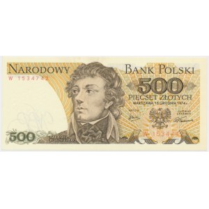 500 złotych 1974 - W - WYJĄTKOWO RZADKIE