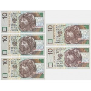 Zestaw, 10 złotych 1994 (5 szt.)