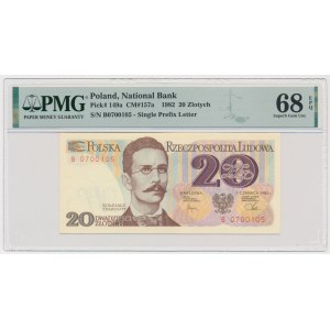 20 złotych 1982 - B - PMG 68 EPQ