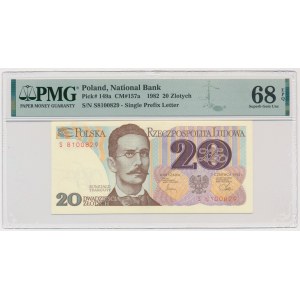 20 złotych 1982 - S - PMG 68 EPQ