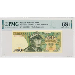 50 złotych 1975 - BN - PMG 68 EPQ